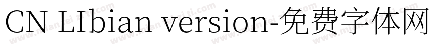CN LIbian version字体转换